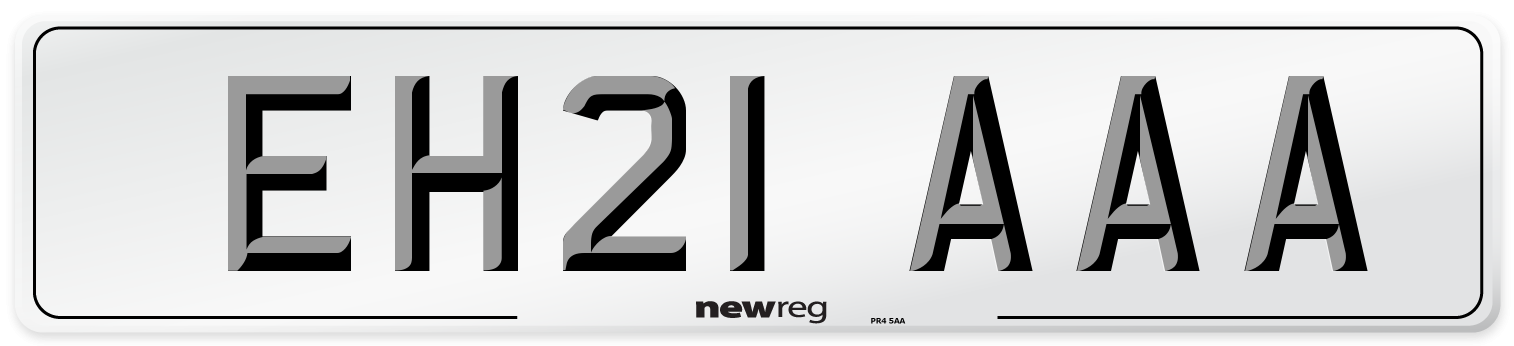EH21 AAA Number Plate from New Reg
